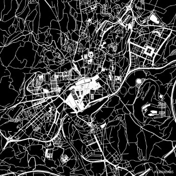 Bild på Santiago de Compostela Vector Map